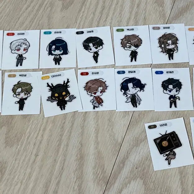 [BUNJANG] Gye Dam Chul Geun Distribution Event Album Stickers Complete Set / 괴담출근 배포전 띠부 올컴플리트