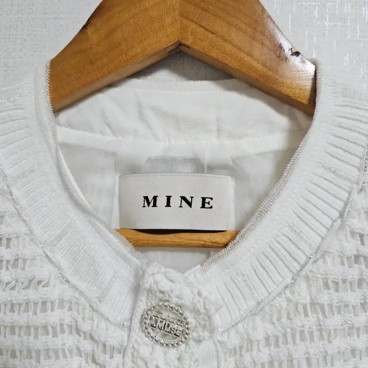 [BUNJANG] MINE Crochet Lace See-Through Cardigan (White) / [정품/S급] 마인(MINE) 크로셰 레이스 시스루 가디건 (화이트)