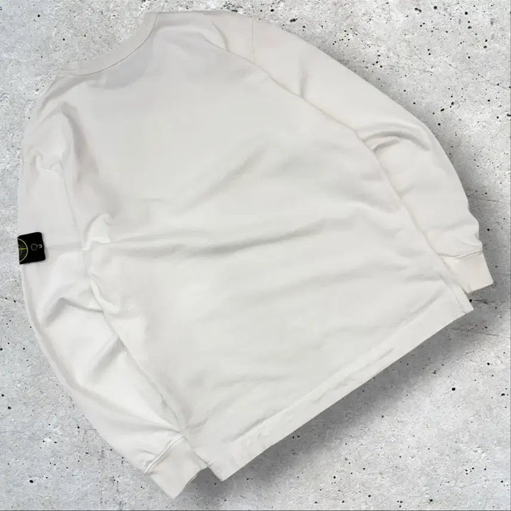 [BUNJANG] Stone Island 20SS White Long Sleeve T-Shirt / [M] 20ss 스톤아일랜드 화이트 긴팔 티셔츠 롱슬리브 E47