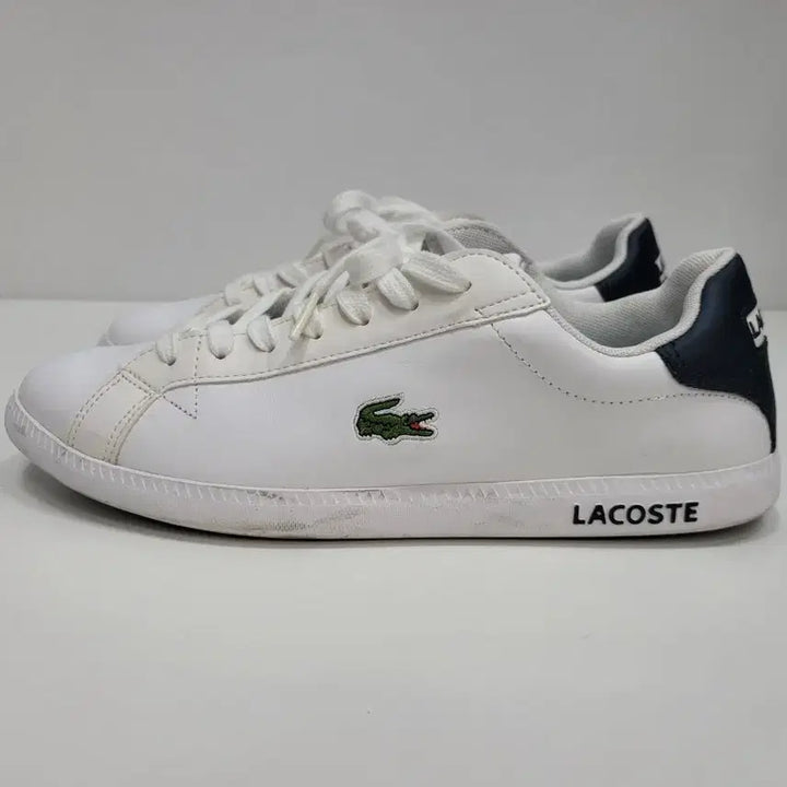 [BUNJANG] Lacoste 21SS Leather Sneakers Size 260 White / LACOSTE 21SS 라코스테 가죽 스니커즈 / 사이즈 260 화이트