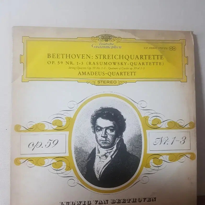 [BUNJANG] Beethoven String Quartet Nos. 7, 8, 9 Seong Eum Classics LP (Budget Vinyl) / 베토벤 현악4중주 7 8 9 성음클래식lp 염가바이닐vinyl 실내악