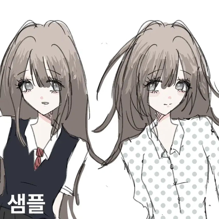 [BUNJANG] Headshot to Bust Illustration Commission / 두상~흉상 낙서커미션