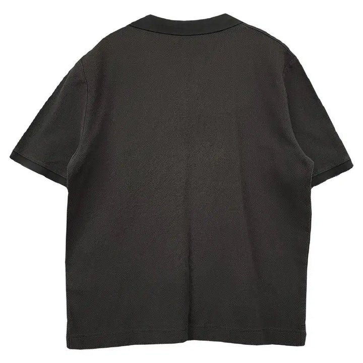 [BUNJANG] COS Grey Casual Half-Zip Short Sleeve Polo T-Shirt M / 코스 그레이 캐주얼 반집업 반팔 카라티 M