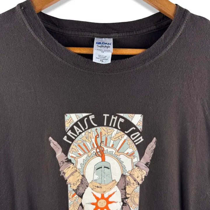 [BUNJANG] Dark Souls Praise the Sun T-Shirt / 다크소울 Praise the Sun 티셔츠3449