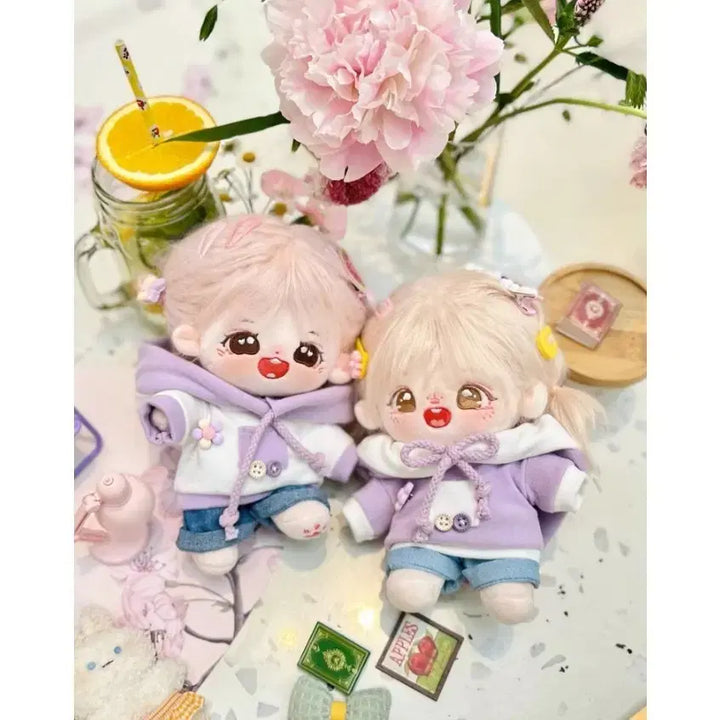 [BUNJANG] 10cm Doll Clothes Rifa Hood Purple / 10cm 솜인형 옷장 인형옷 리가후드 퍼플 양도합니다