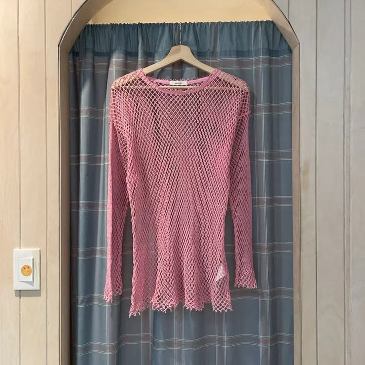 [BUNJANG] Niko and Pink Net Long Sleeve Shirt / Niko and 핑크색 네트롱슬리브