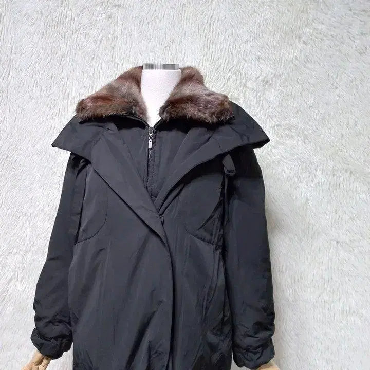 [BUNJANG] Muskrat Color Block Double Layered Duck Down Padded Jumper (Women&