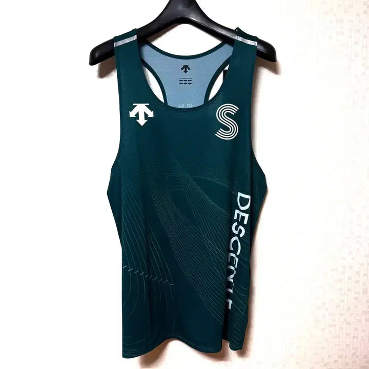 [BUNJANG] Descente JTBC Marathon Singlet Running Sleeveless T-Shirt (Size M) / [M,95](새상품)데상트 jtbc 마라톤 싱글렛 러닝 민소매 티셔츠