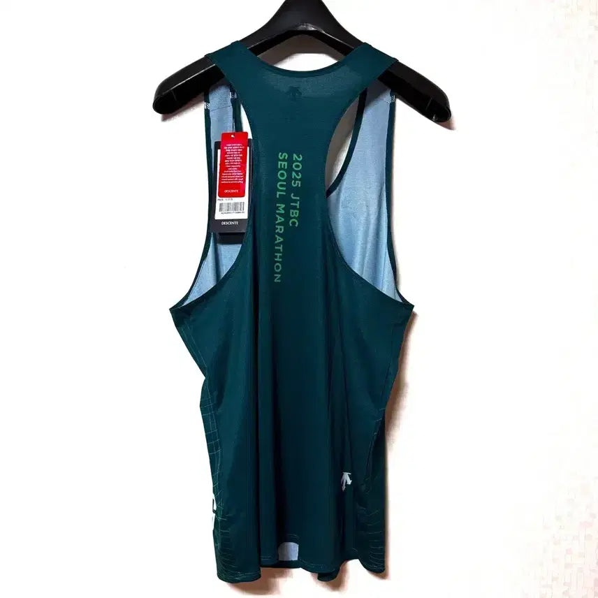 [BUNJANG] Descente JTBC Marathon Singlet Running Sleeveless T-Shirt (Size M) / [M,95](새상품)데상트 jtbc 마라톤 싱글렛 러닝 민소매 티셔츠