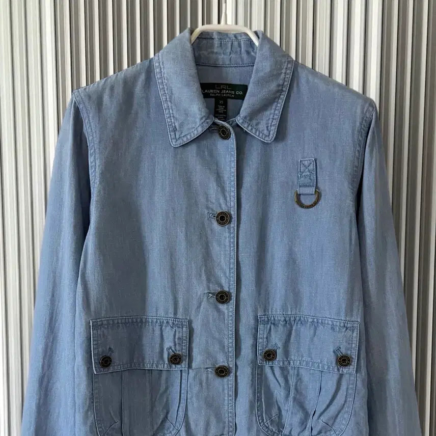 [BUNJANG] Polo Ralph Lauren Chambray Cotton Jacket XS / Polo Ralph Lauren chambray Jacket