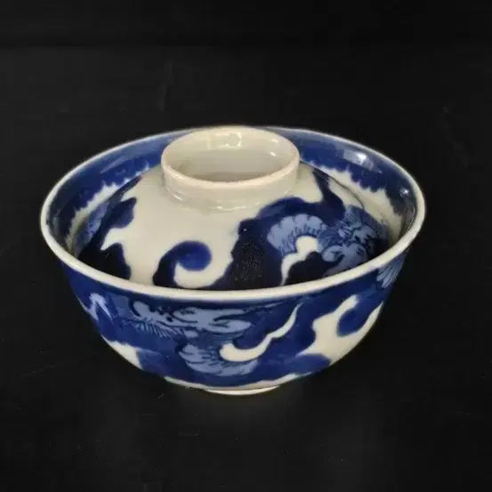 [BUNJANG] Blue-and-White Porcelain Dragon Motif Jar / 청화백자 운용문 합   중국도자기