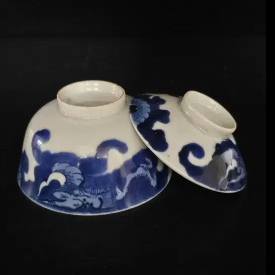 [BUNJANG] Blue-and-White Porcelain Dragon Motif Jar / 청화백자 운용문 합   중국도자기
