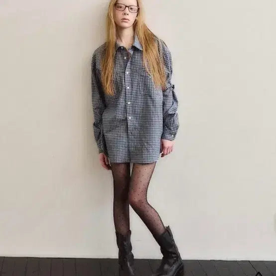 [BUNJANG] Dear Deok Uncle Check Shirt / 데어드 엉클 체크 셔츠