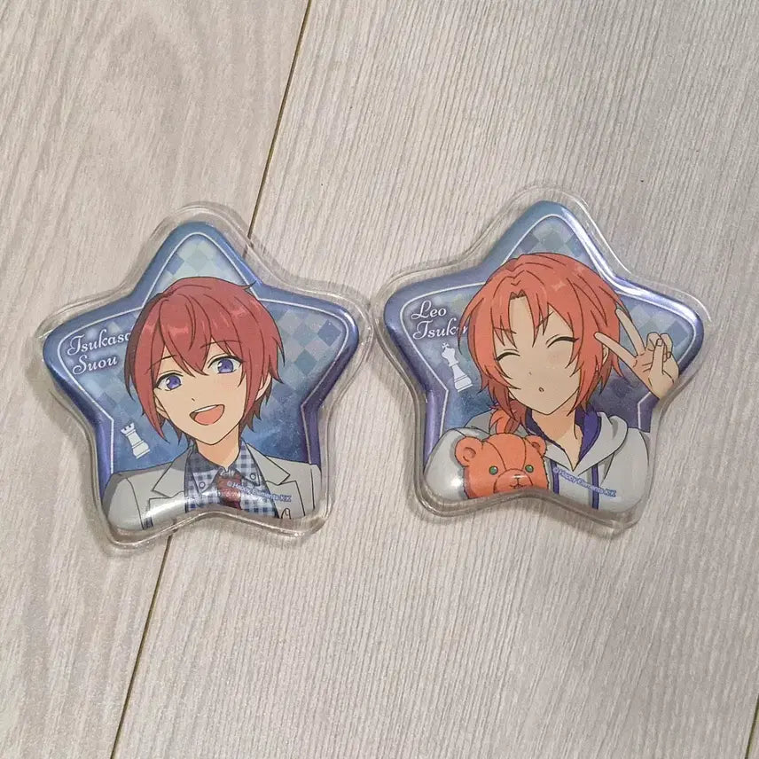 [BUNJANG] Ensemble Stars! Knights Ohoshisama Badge Bundle Set (Tsukasa Suou, Leo Tsukinaga) / 일괄) 앙스타 오호시사마 뱃지 츠카사 레오 나이츠