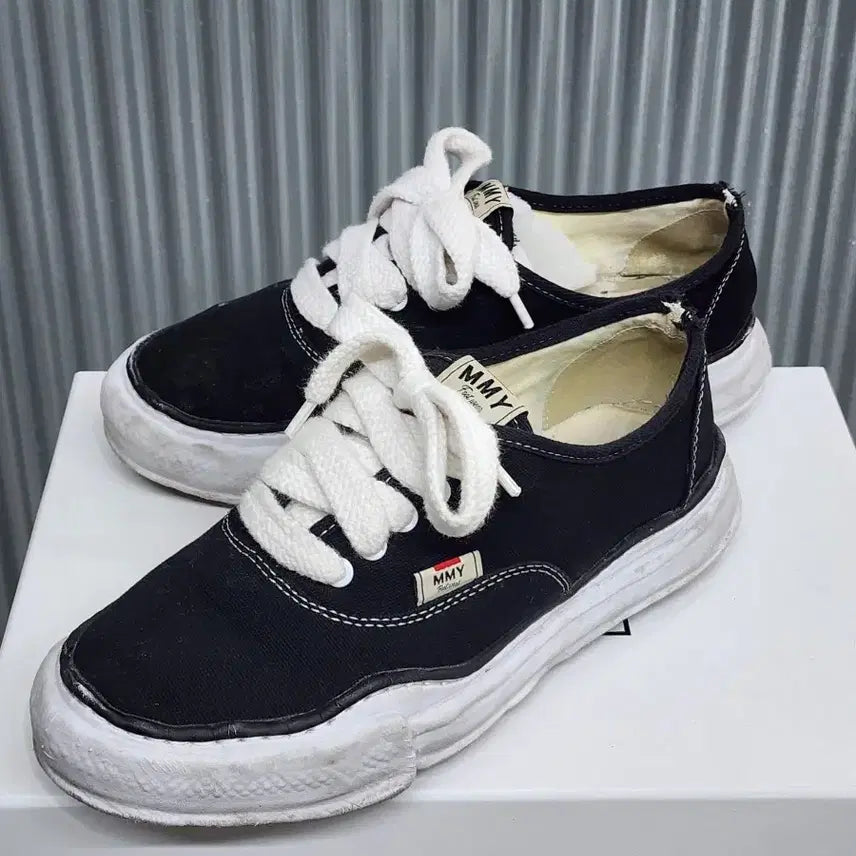 [BUNJANG] Maison Mihara Yasuhiro Peterson Low Black Canvas Sneakers EUR 41 / 260mm / 260mm / EUR41)메종 미하라 야스히로 베이커 로우 블랙 캔버스