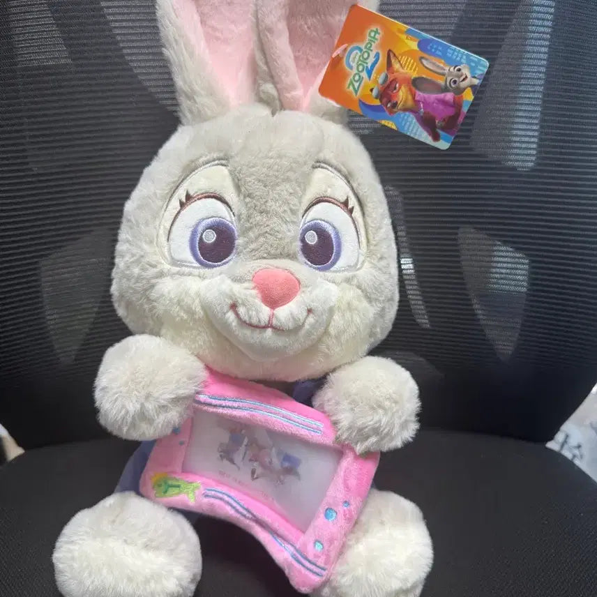 [BUNJANG] Zootopia Judy Pink Frame Plush Doll / 주토피아 주디 핑크 액자 인형