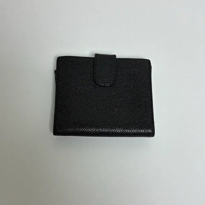 [BUNJANG] Chanel Vintage Black Caviar Bi-fold Wallet / 빈티지 샤넬 블랙 캐비어 반지갑