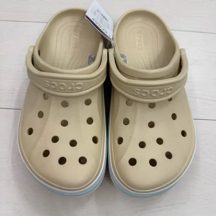 [BUNJANG] Crocs Baya Band Clog Beige 260 New / 크록스 바야밴드 클로그 베이지  260 새상품