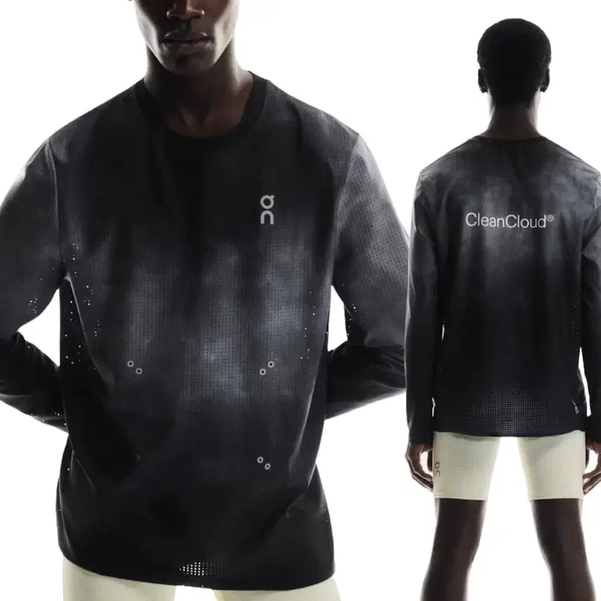 [BUNJANG] On Running Face Mesh Long Sleeve T-Shirt / 온러닝 페이스 메쉬 긴팔 티셔츠