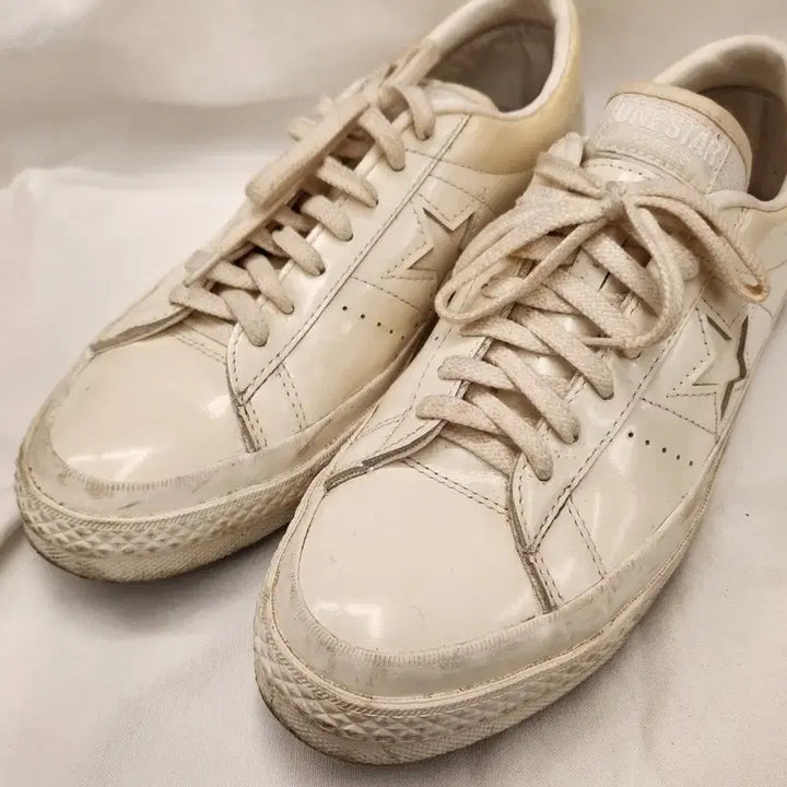 [BUNJANG] Converse One Star Low White Leather Sneakers Size 270 / 컨버스 원스타 로우 270