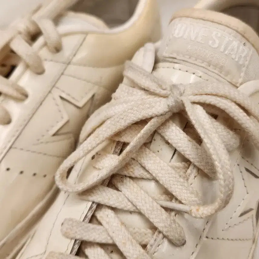 [BUNJANG] Converse One Star Low White Leather Sneakers Size 270 / 컨버스 원스타 로우 270