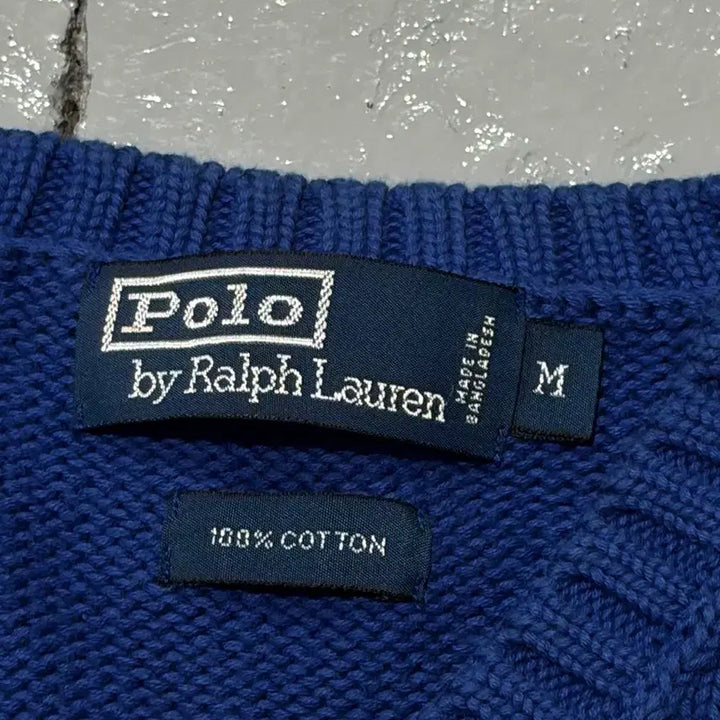 [BUNJANG] Polo Ralph Lauren Blue Knit Vest / 폴로 랄프로렌(Polo Ralph Lauren) 블루 니트 베스트