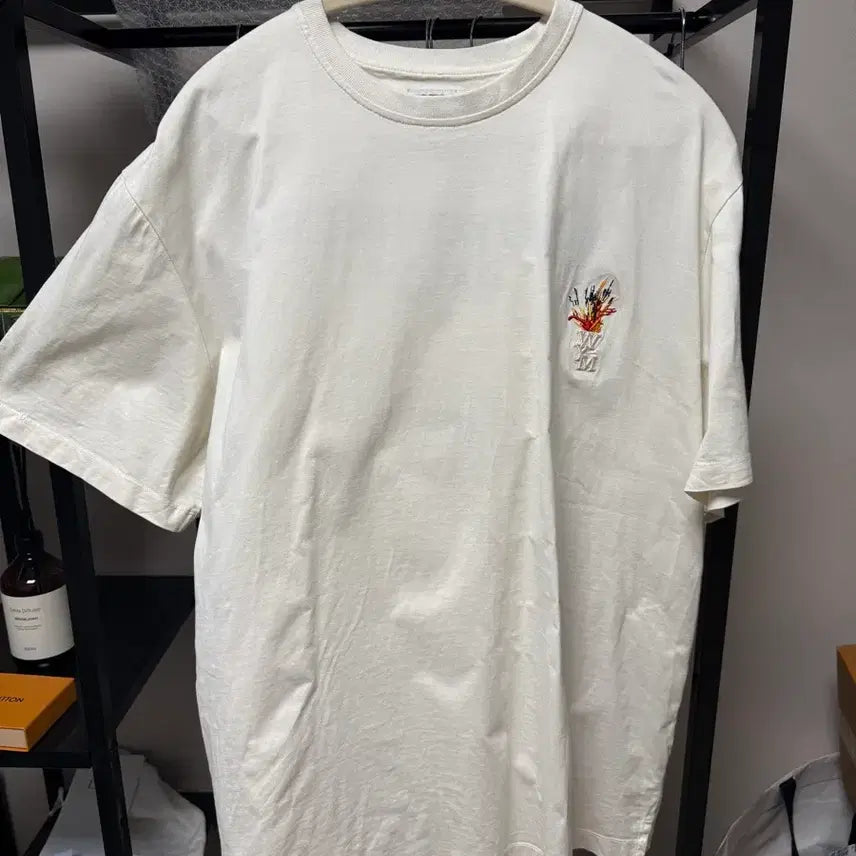 [BUNJANG] WooYoungMi Volcano T-Shirt White / {A+/52} 우영미 볼케이노 반팔 화이트