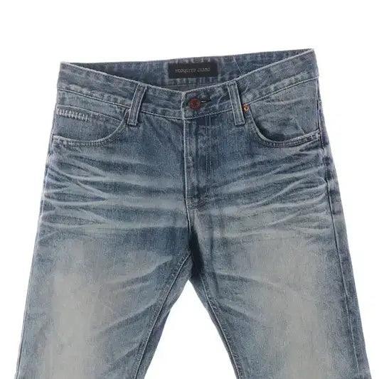 [BUNJANG] Mosquito Jeans Vintage Wash Denim Pants Straight Fit Size 32 / 모스키토 진 빈티지 워싱 데님 팬츠 32