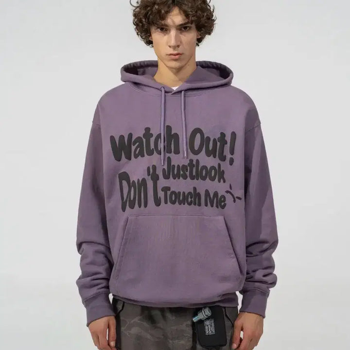 [BUNJANG] Vivastudio JUST LOOK Hoodie Light Purple XL / 비바스튜디오의 JUST LOOK 후드티 라이트퍼플 색상 XL