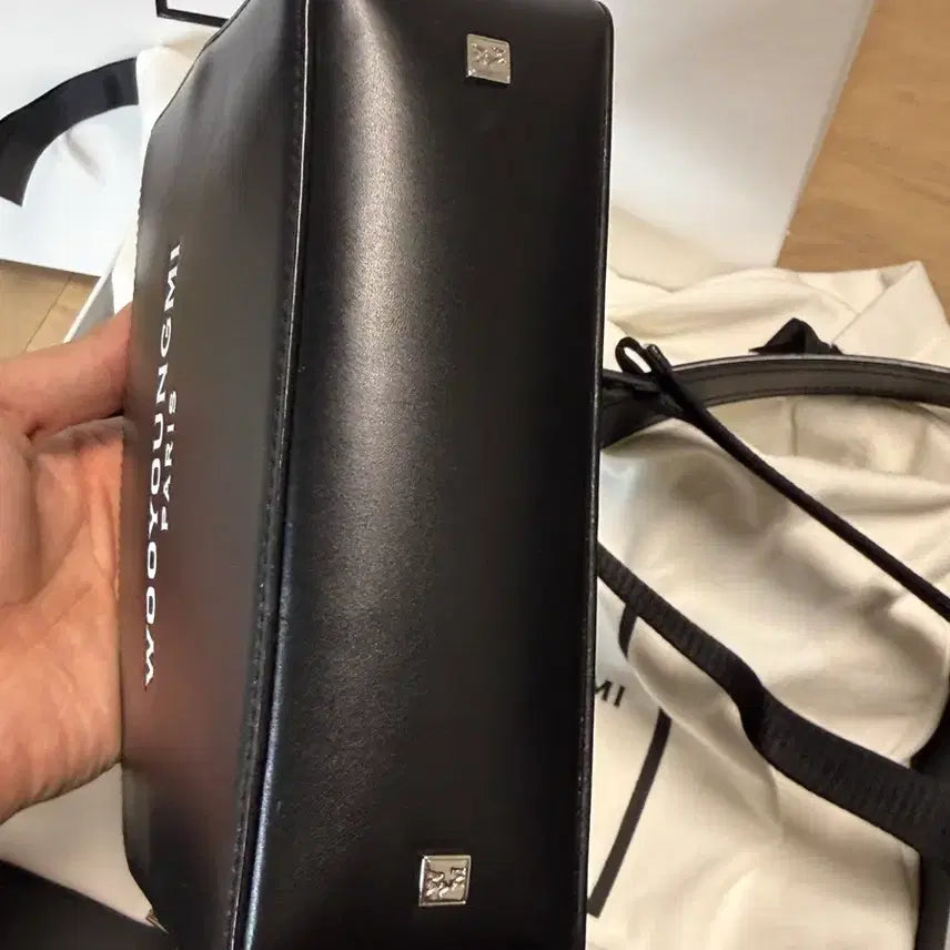 [BUNJANG] Woo Young Mi Square Bag Black Full Set / {A+/os} 우영미 스퀘어백 블랙 풀구성