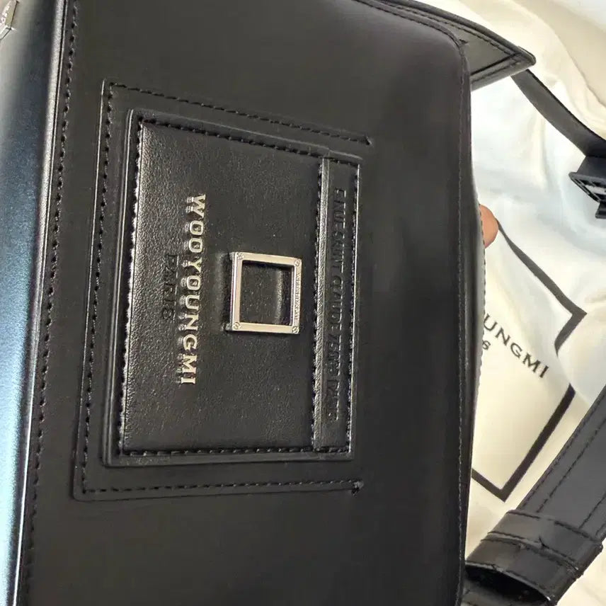 [BUNJANG] Woo Young Mi Square Bag Black Full Set / {A+/os} 우영미 스퀘어백 블랙 풀구성