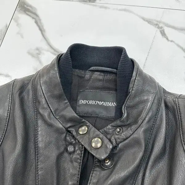 [BUNJANG] Emporio Armani Lambskin Leather Jacket / 엠포리오 아르마니 양가죽 자켓