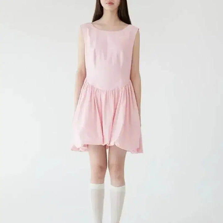 [BUNJANG] Jollyraid Lulu Balloon Dress Pink / 졸리레이드 루루 벌룬 드레스 원피스 핑크