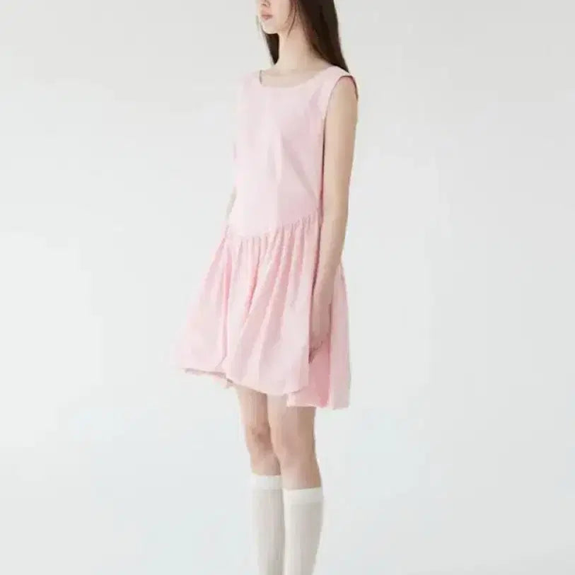 [BUNJANG] Jollyraid Lulu Balloon Dress Pink / 졸리레이드 루루 벌룬 드레스 원피스 핑크