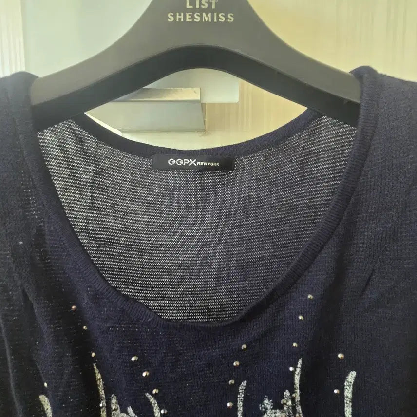 [BUNJANG] GGPX Black Sleeveless Knit with Printing / GGPX  블랙 프린팅 민소매 니트