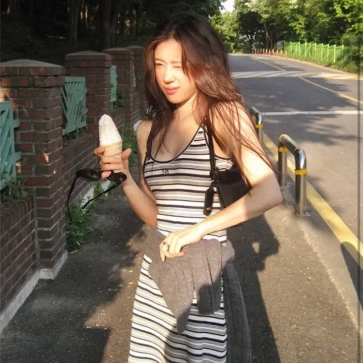 [BUNJANG] NILBY P Summer Daily Stripe Dress / 닐바이피 썸머 데일리 스트라이프 원피스
