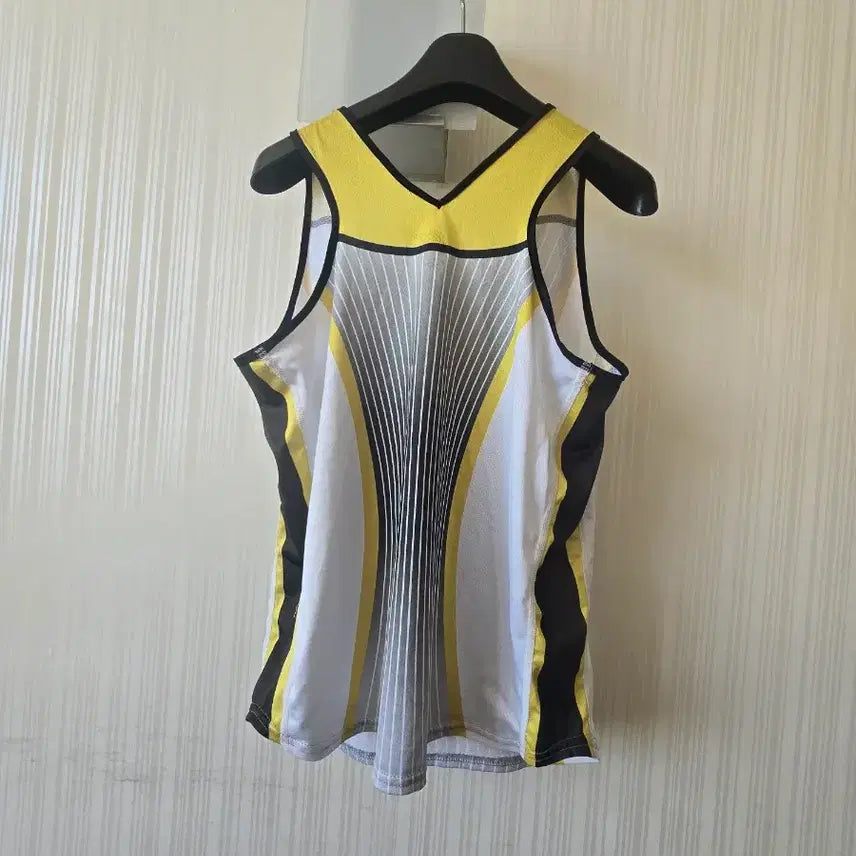 [BUNJANG] Nike Sleeveless T-Shirt Yellow/Gray - Size S / 나이키 옐로우/그레이 배색 민소매 티셔츠 S
