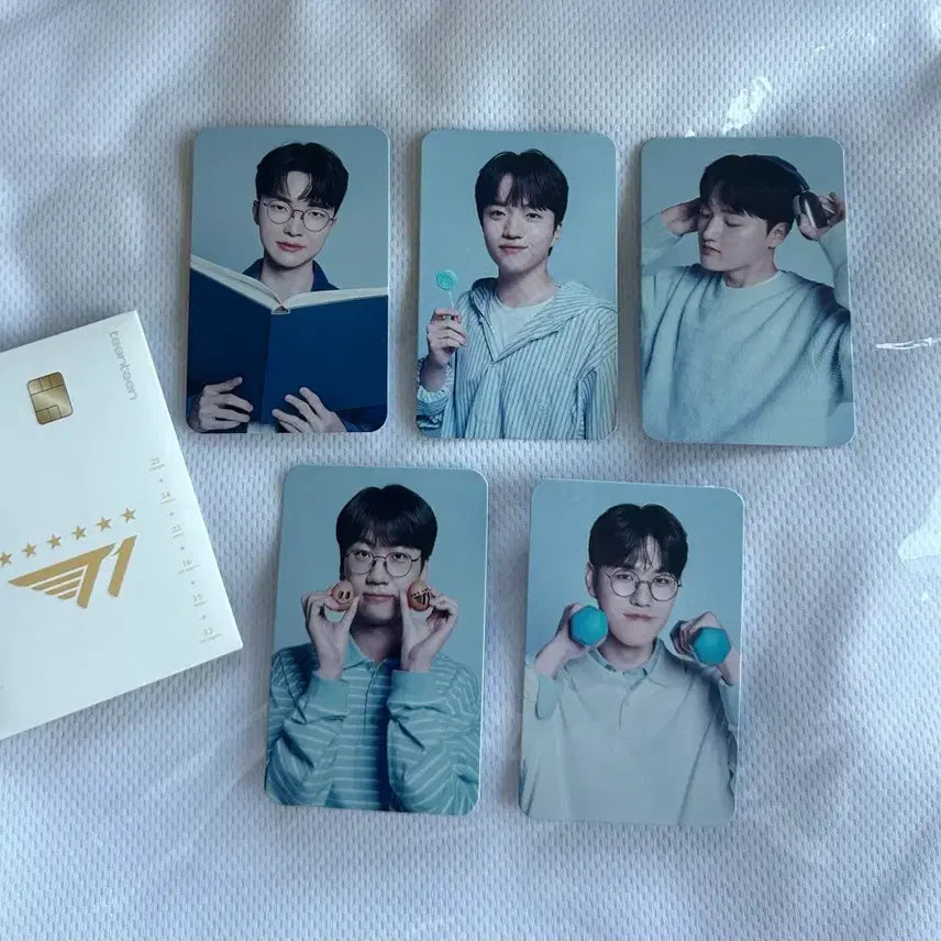 [BUNJANG] T1 Woori Bank Photocard Set (5 Types) / 티원 T1 우리은행 개인 포토카드 5종