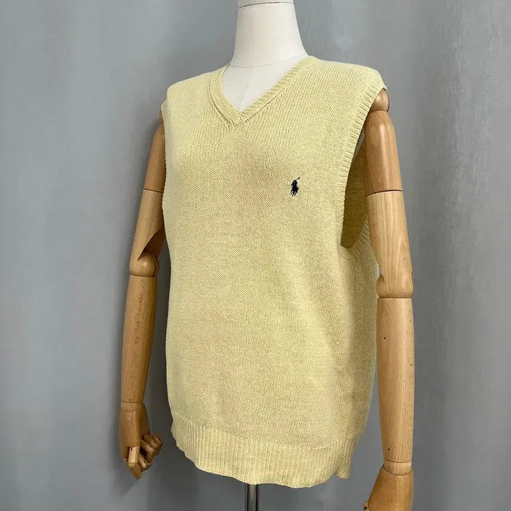 [BUNJANG] Polo Ralph Lauren V-Neck Knit Vest M / 폴로 브이넥 니트 조끼/