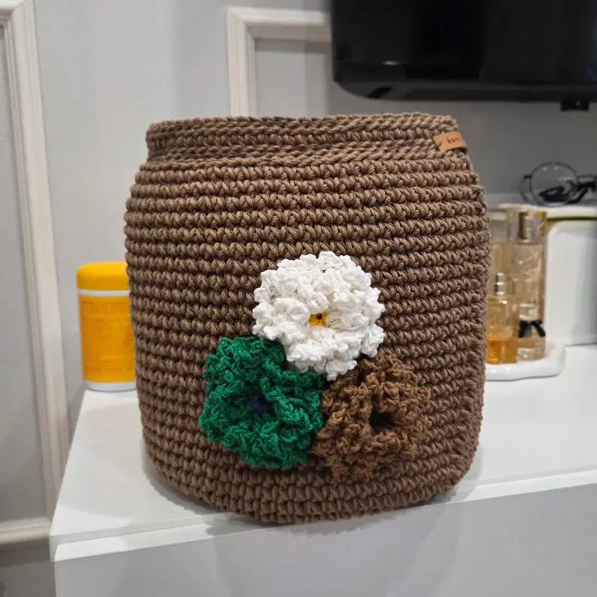[BUNJANG] Handmade Knit Bag - Customizable Handles / 손뜨개가방 새거 핸드메이드