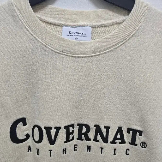 [BUNJANG] Clebihan Crewneck Sweatshirt Ivory / 커버낫 맨투맨 티셔츠 아이보리