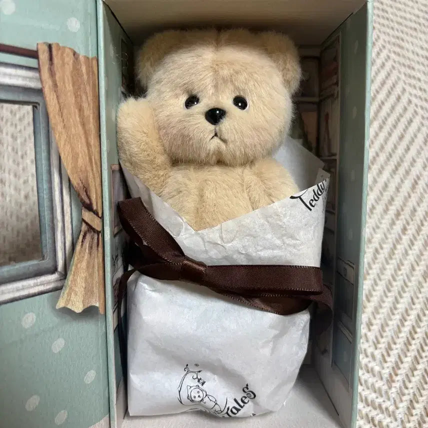 [BUNJANG] Teddy Tails Rena Bear Milk Tea XS Handmade Bear Doll / 테디테일즈 레나베어 밀크티 xs 핸드메이드 곰 인형