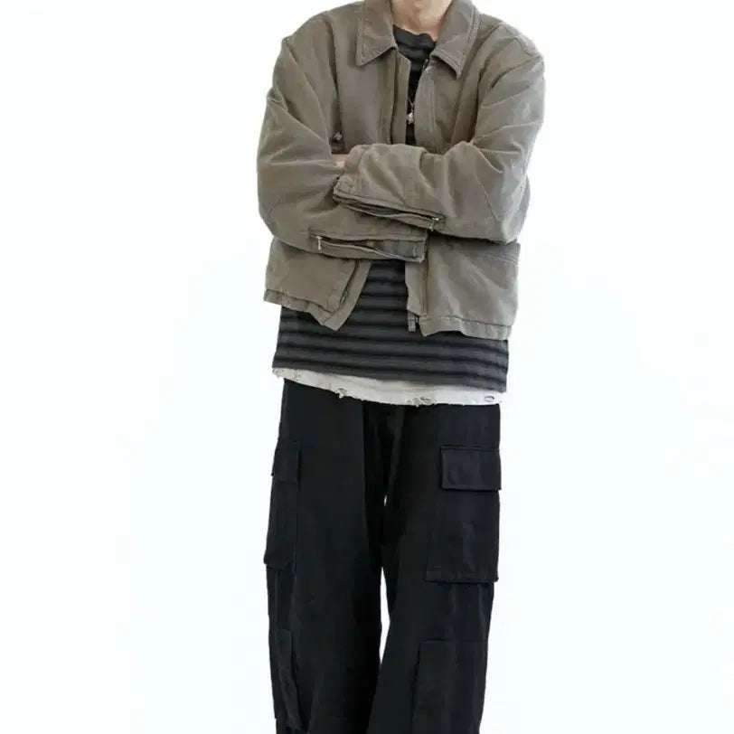 [BUNJANG] Politedru HVC Rider Jacket Khaki Size 2 / 폴리테루 hvc 라이더 자켓 카키 2사이즈