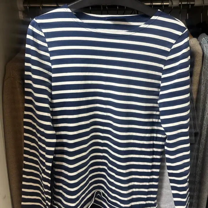 [BUNJANG] Saint James Navy Stripe Long Sleeve T-Shirt Size S / 세인트제임스 네이비 스트라이프 긴팔 티셔츠 S