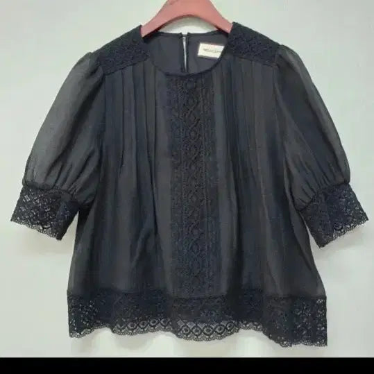 [BUNJANG] MOJO.S.PHINE Black Lace Blouse / 모조에스핀 블랙 레이스 블라우스 66
