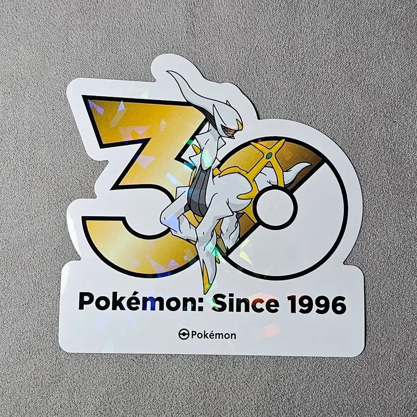 [BUNJANG] Pokemon 30th Anniversary Arceus Sticker / 포켓몬스터 30주년 스티커 아르세우스