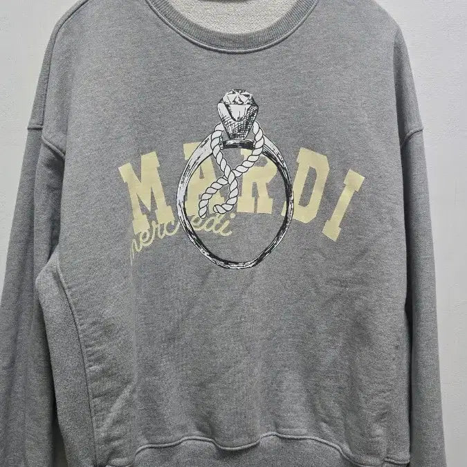 [BUNJANG] Mardi Mercredi Ring Sweatshirt Gray / 마르디 메크르디 반지 맨투맨 그레이