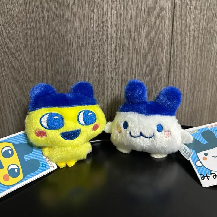 [BUNJANG] Bandai Tamagotchi Mamechi Mimichi Keyring Plush Set / (2개일괄) 반다이 다마고치 마메치 미미치 키링 인형 세트