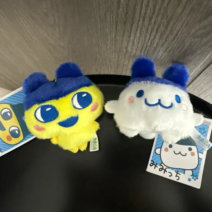 [BUNJANG] Bandai Tamagotchi Mamechi Mimichi Keyring Plush Set / (2개일괄) 반다이 다마고치 마메치 미미치 키링 인형 세트