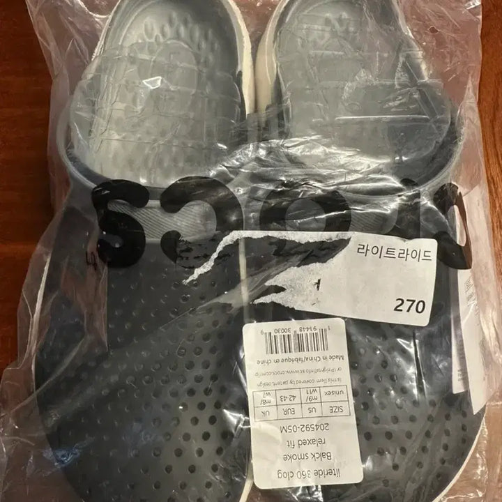 [BUNJANG] Crocs Literide 360 Clog Black Smoke / [크록스] 새상품/라이트라이드 UK m8/ W7 (270)